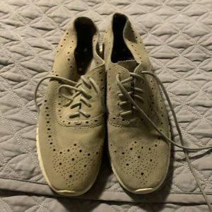 Cole Haan Zero Grand Wingtip grey Suede Oxford Women Shoes Sz 5